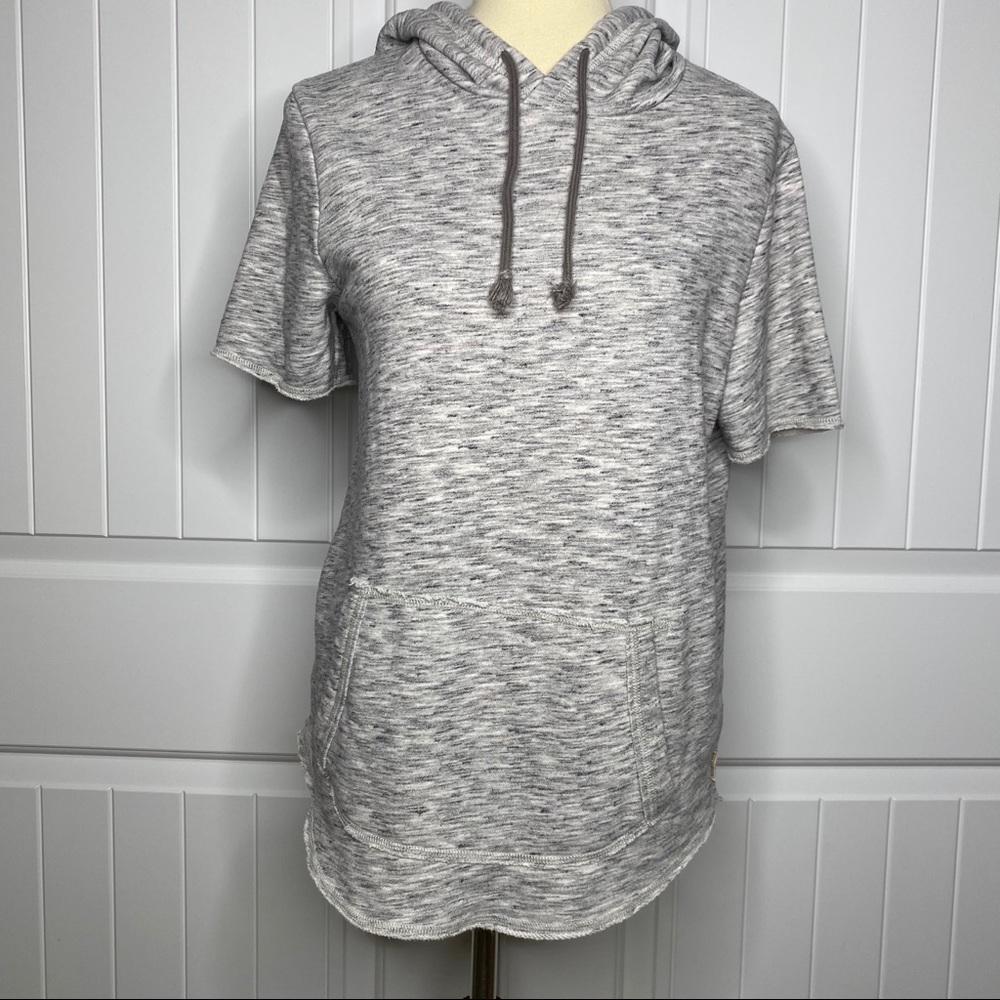 5/$25! Hollister gray sweatshirt hooded top size small